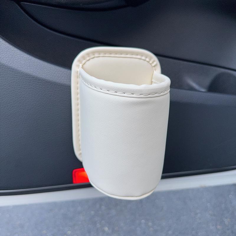 Car Seat & Door Cup Holder: Fixed Backrest Storage & Side-Mounted Drink Holder