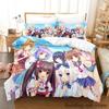 Каваий комплект постельного белья Nekopara Односпальный Полуторный Двуспальный Кинг-сайз Комплект для кровати Взрослый Детский Спальня Комплекты пододеяльников Аниме постельное белье Кровать