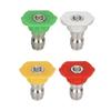 5pcs/Set High Pressure Washer Sprayer Nozzle Metal Tip With 1/4" Quick Connector Car Washing Nozzles 0 15 25 40 Degree