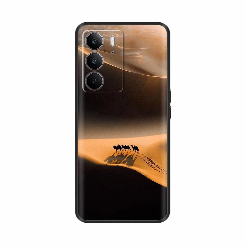 Для Realme 14x 5G Чехлы для телефонов Забавная защита камеры Мягкая жидкая силиконовая задняя крышка для Oppo Realme C75 4G realmeC75 Fundas