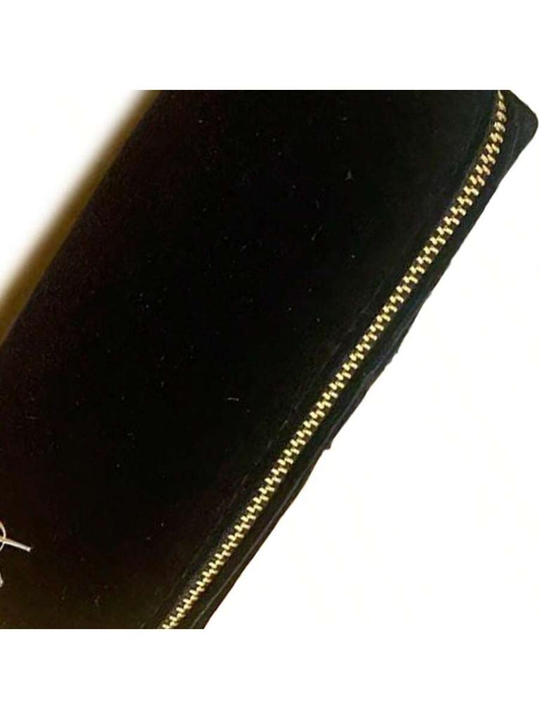 YSL - Черная сумка для хранения кистей для макияжа, также можно использовать как пенал. Это элегантно, просто, компактно. Подходит для повседневного использования и универсален