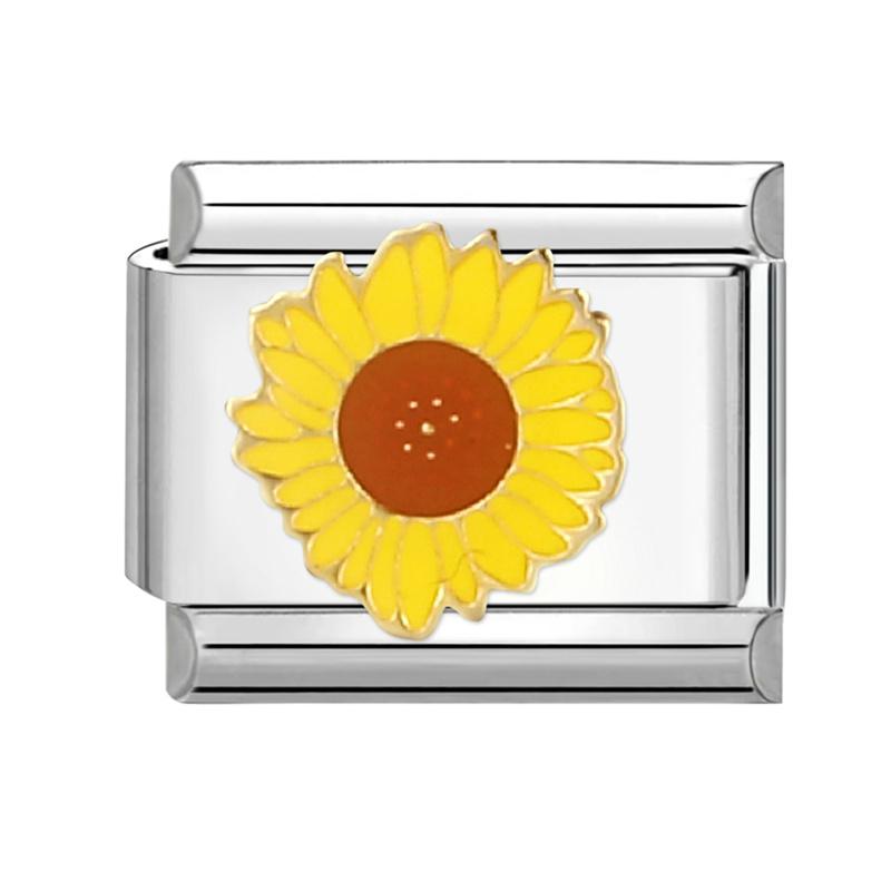Модный бургер подсолнух ракетное сердце итальянские очаровательные звенья квадратные бусины подходят для 9 мм итальянского браслета из нержавеющей стали DIY изготовление подарков
