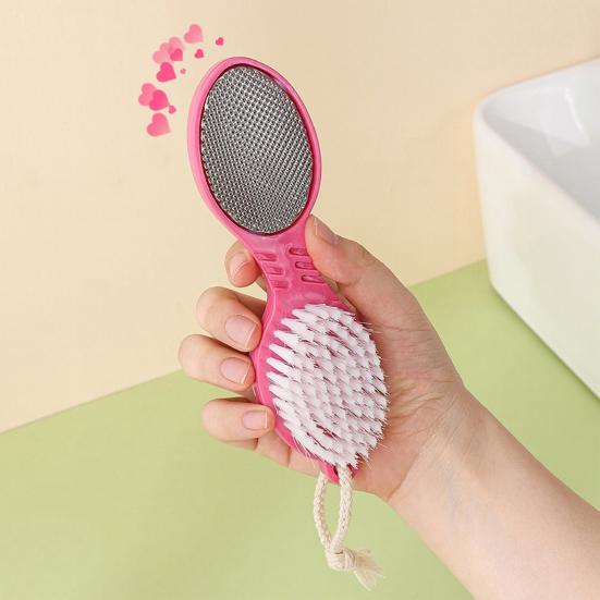 Терка для ног 4-в-1 из нержавеющей стали, доска для пилинга стоп с пемзой, щеткой и наждачной бумагой, инструмент для удаления мозолей и омертвевшей кожи