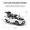 Масштабная модель автомобиля Toyota RAV4 из сплава 1:32, изысканное настольное украшение, лучшая коллекция для энтузиастов моделей автомобилей, подарки на Хэллоуин