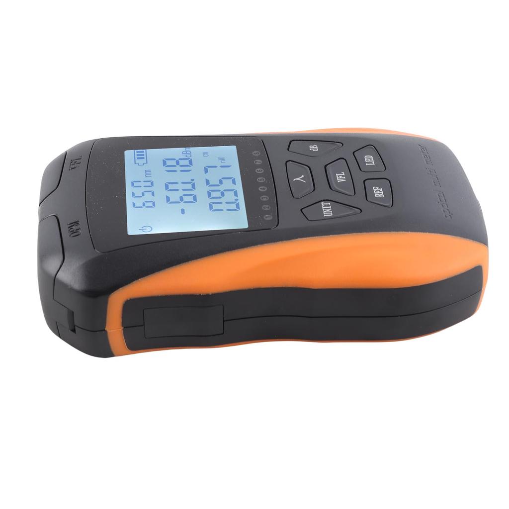 Optical Fiber Power Meter ‑70 To +10dBm Range 15KM Red Light 200m RJ45 Line Finding Optical Power Tester with LED Light