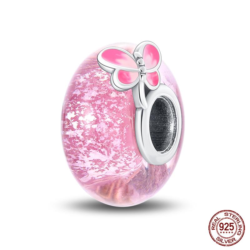 Мода Медь Разноцветный Цветок Перо Океан Светящийся Стекло Шармы Бусины Подходят для Оригинальных Браслетов Qikaola DIY Ювелирные Изделия