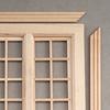 Decorative Solid Color Practical 16 Grids 1/12 Unfinished Wooden Miniature Furniture Model Window