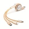 3 в 1 подходит для iPhone TYPE-C Micro B телескопический один на три мобильный зарядный кабель зарядный кабель