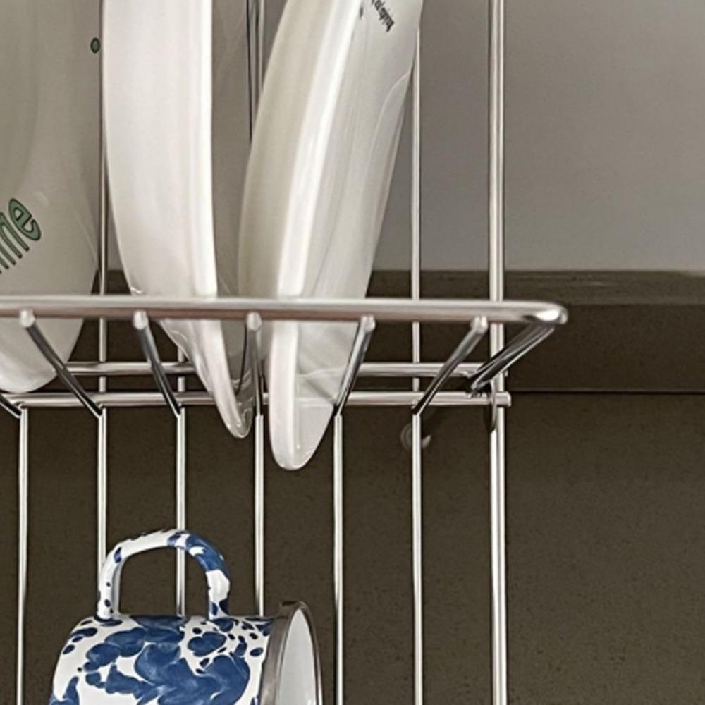Thickened Drain Storage Holder Rustless Steel Tableware Organizer Kitchen Tool  Cups Draining