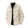 Corduroy Jacket for Men In Spring and Autumn New Trendy Workwear Lapel Casual Jacket Top Fashionable and Versatile Men's Clothing