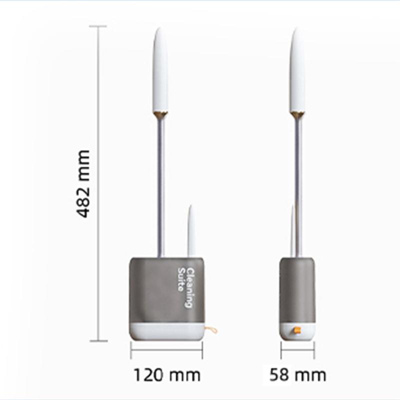 Силиконовая щетка для унитаза 2 в 1 с держателем, набор для чистки унитаза, настенные чистящие средства для наборов аксессуаров для ванной комнаты