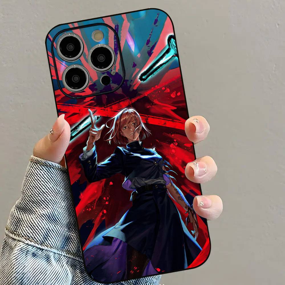 Чехол для телефона с аниме J-Jujutsu K-Kaisen для iPhone 16 15 14 13 12 11 PRO MAX PLUS Mini, мягкий ТПУ, приятный для кожи