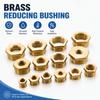 Brass Brass Hex Bushing 1/8 1/4 3/8 1/2 3/4 Water Gas Adapter Coupler Reducer Pipe Fitting