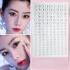 1 Sheet Disposable Tattoo Stickers 3D Face Jewelry Shiny Zircon DIY Eyes Face Body Rhinestones Makeup Party Decoration