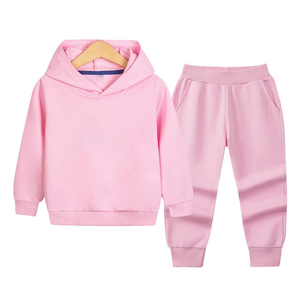 Children's Suit Boys And Girls Winter Long Sleeve  Hoodie Pants Sports Suit