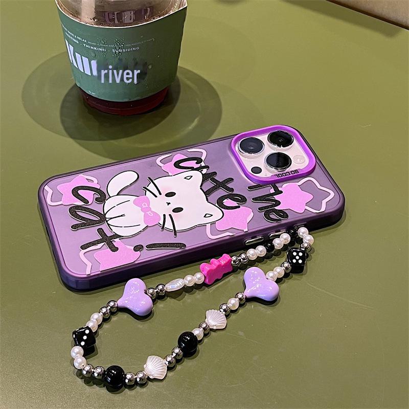 Чехол-браслет Zhitai 14 для iPhone 12/13 Pro Max, iPhone 16 Pro и XS — матовый лазерный дизайн