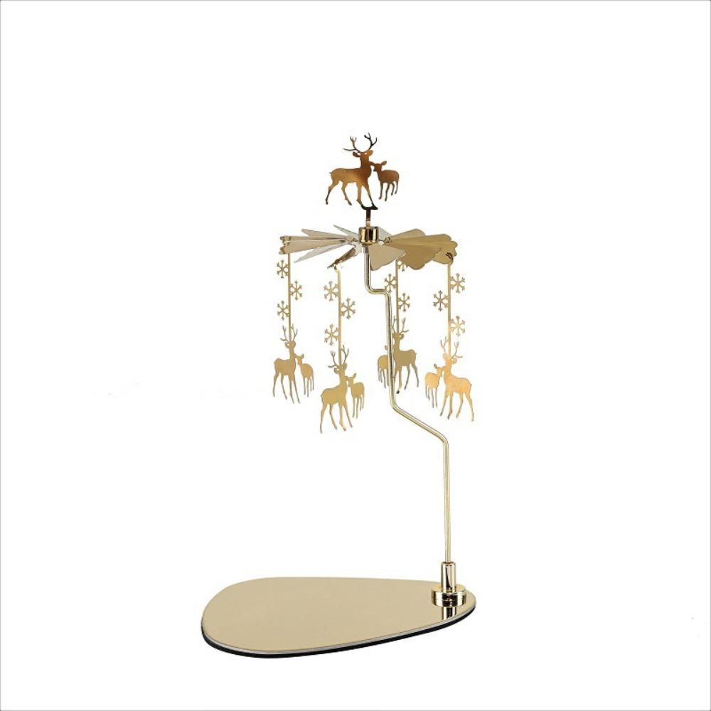 С вращающейся подставкой-подсвечником из нержавеющей стали, подсвечник для чайной свечи, романтический вращающийся подсвечник, подарок