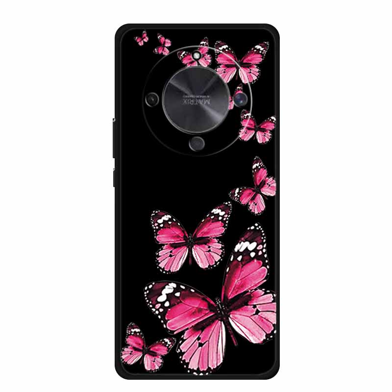 Coque For Honor X70 5G Case Cartoon Cat Funda Black Silicone Soft Back Cover For Honor X70 2025 Phone Case Cover X 70 HonorX70