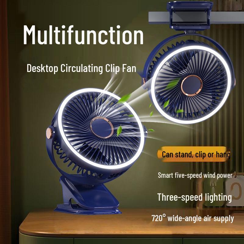 Portable Mini Fan F70: Lightweight Desktop, Office, Dorm, Bedside Clip Fan, Multifunctional Use