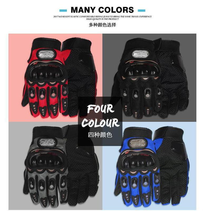 Motorcycle Gloves Men Women Summer Breathable Protective Gear Riding Safety Sport Bike Off-Road Cycling