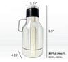 2 in 1 Double Wall Stainless Steel Vacuum Insulated Pet Water Bottle Portable Removable Dog Feeder Bowl