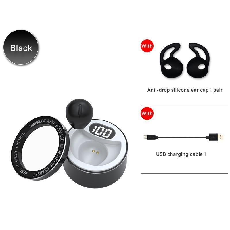 Мини-наушники Bluetooth-совместимые невидимые беспроводные маленькие наушники Скрытые наушники Микро-гарнитура с микрофоном для маленьких ушей