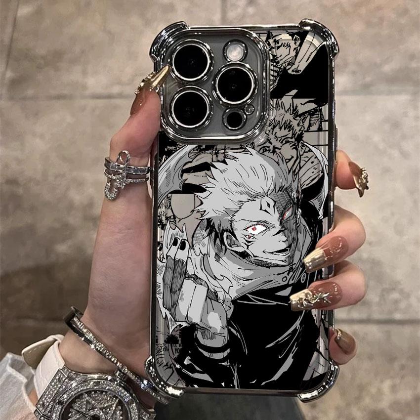Jujutsu Anime Kaisens For Samsung Galaxy A56 Clear Case A55 A54 A52 A53 5G A36 A34 A35 A33 A73 A26 A25 A16 06 Silver Phone Cover