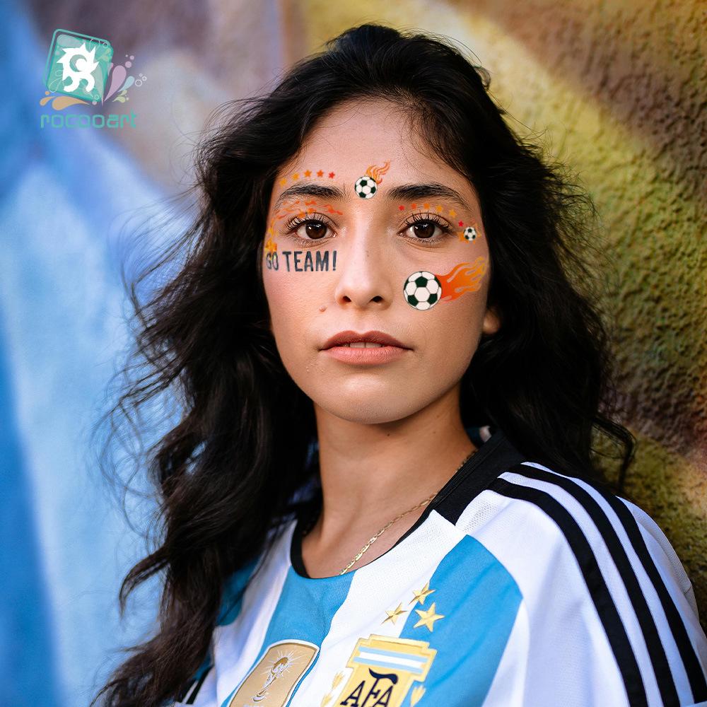 Rikaron Cross-border World Cup Face Tattoo Fan Stickers