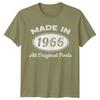 Made In 1966 Unisexs T Shirt 60th Birthday Gift Vintage sixty Year Old b