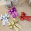 10pcsChristmas Bows, Xmas Wreaths Mini Bows Christmas Tree Bows Christmas Decorative Bows Fabric Hanging Decorations Ornaments