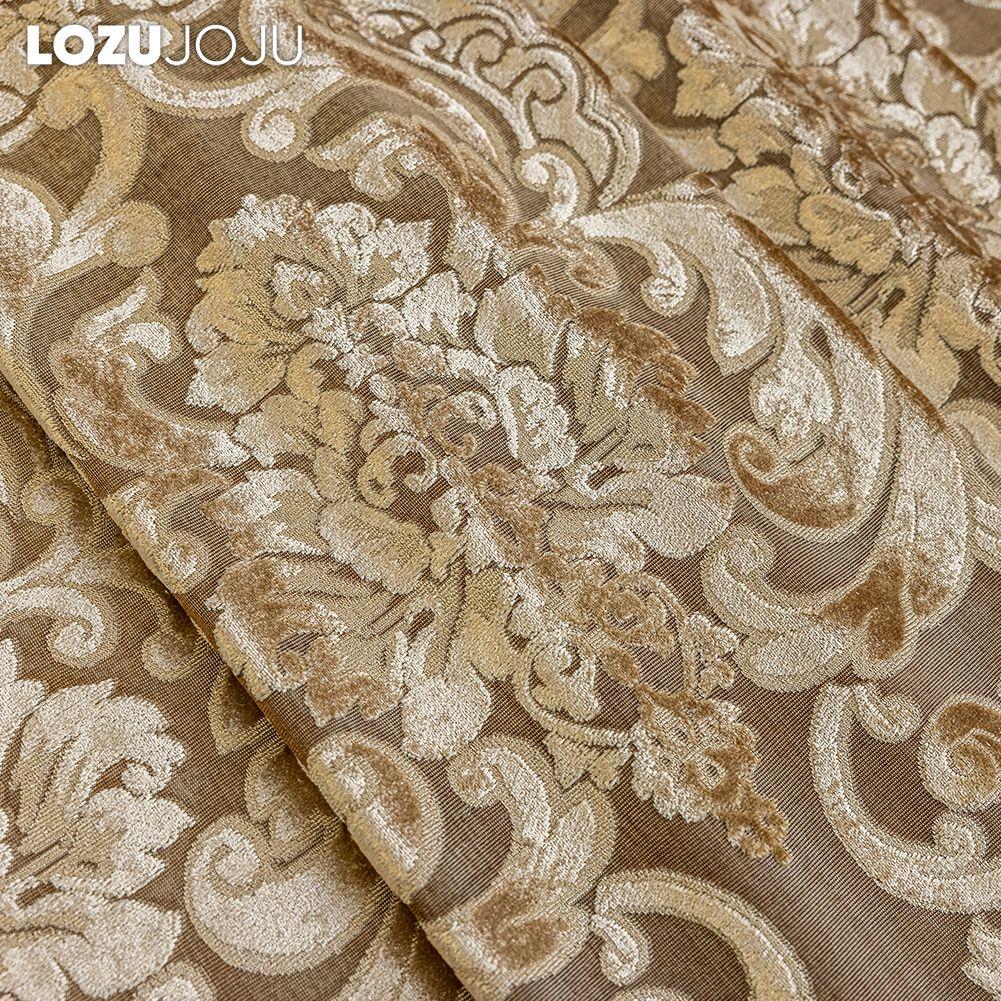 1PC LOZUJOJU 40-70% Blackout European Style Versatile Luxury Jacquard Ring Type Sheer Curtains for Living Room Bedroom Home Decor