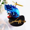Motor Accessories Yellow Duck Ornaments with Helmet for Bike Without Lights Auto Accessories Duck In The Car Interior Decoration