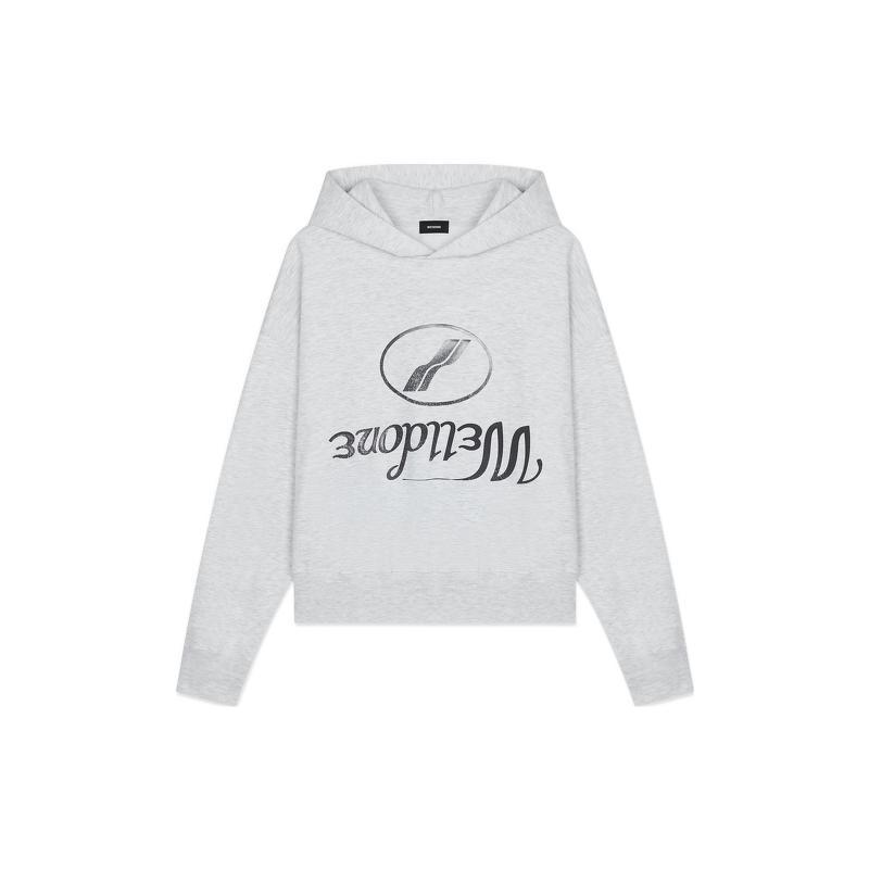 WE11DONE Logo-print Hoodie WD-TH3-22-853-U-GY