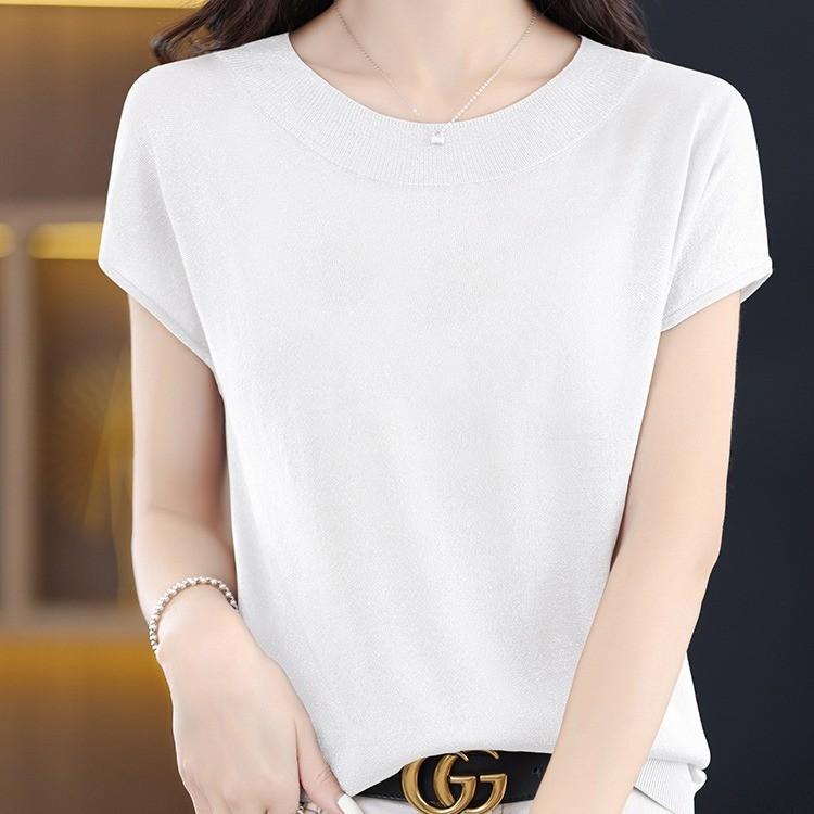 Casual White Cotton T Shirt With 3d Print For Spring Summer Daily Wear