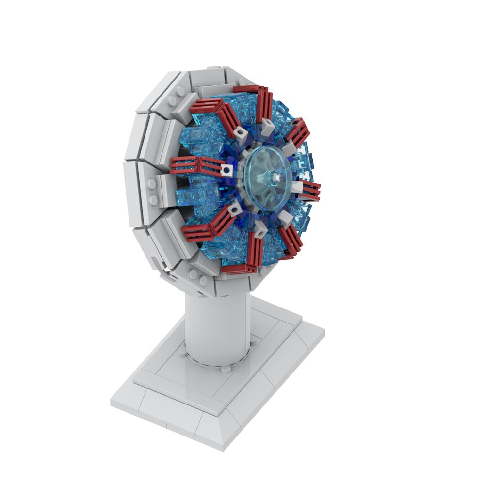 Ark Reactor Building Blocks Model Movie Characters Creative Model Super Hero Heart Reactor Bricks Chest Lamp Toys Kids Gifts