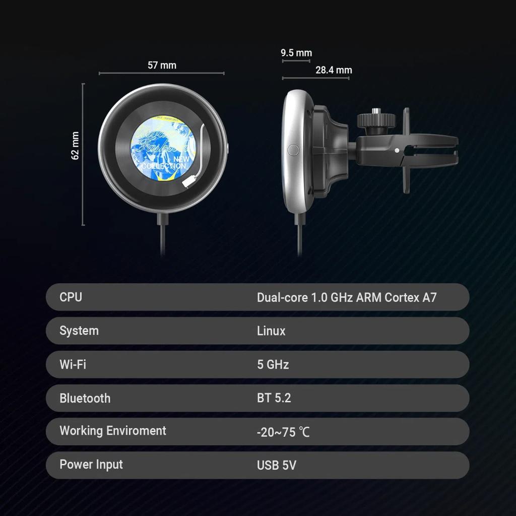 Беспроводной адаптер CarPlay для автомобилей с заводским проводным CarPlay, Plug-and-Play для Fire TV Stick и Google TV Stick