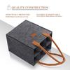 6Compartment Bottle Holder for Wine Beer Water Portable Felt Wine Bottle Bag Carrier with Handles for Wedding Travel Picnic