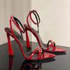 Fashion Ladies Shoes Sexy Super-high Heel Red Women's Sandals Shoe Summer 2025 Comfortable Quality Trend Cheap Liquidation Trending Sale