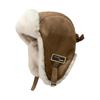 Thick Bomber Hat Warm Ushanka Fur Hat Outdoors Winter Cap  for Men Women