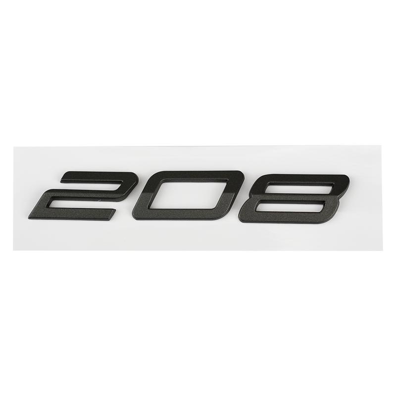 Car 3D ABS Letters Logo Decals Sticker For Peugeot 208 308 408 508 408X 508L 2024 2025 Car Trunk Alphabet Emblem Badge Sticker