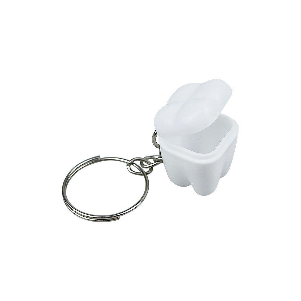 10 шт., форма зуба с брелком, детская коробка для молочных зубов, коробки для детских зубов, детский сувенирный контейнер для зубов, подарок для новорожденного