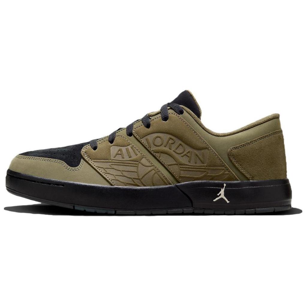 Jordan Nu Retro 1 Low Cargo Хаки Мужские Низкие Скейт-Кеды Оливково-Зеленые DV5141-200