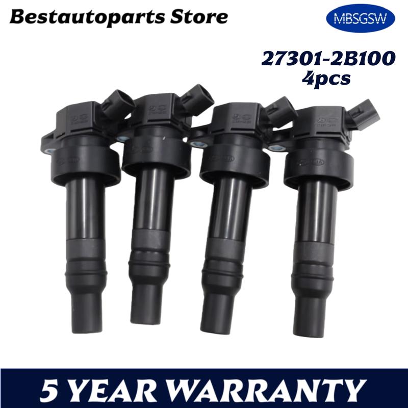 4Pcs 273012B100 Ignition Coil For KIA Rio Rio5 UB KIA Soul 12-18 1.6L For Hyundai Accent Veloster i20 i30 27301 2B100