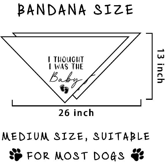 2 Packs Our Humans are Getting Us a Baby Dog Bandanas Pregnancy Announcement Gender Reveal Ideas Dog Baby Announcement Photo Prop Pet Scarf