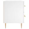 Nightstands (2 pcs) White 40 x 35 x 47.5 cm Particleboard