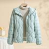 Autumn and Winter New Light and Thin Women's Down Jacket Hooded Warm Thin Large Size Jacket