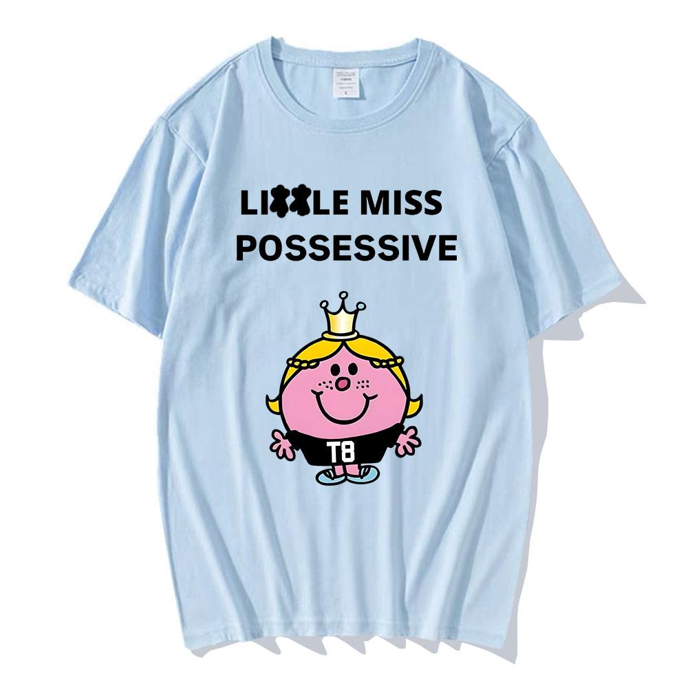 Тейт МакРей Певица Графические футболки Miss Possessive World Tour 2025 Футболка Хлопок Высокое качество Мужская футболка Унисекс Уличная одежда Мужской топ