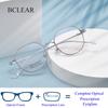 BCLEAR Оправа для очков из чистого титана Унисекс Оптические очки по рецепту для близорукости Высокое качество Вакуумное IP-покрытие для мужчин и женщин