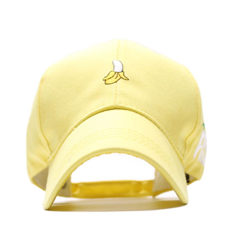 Fashion fruit embroidery curved brim baseball cap outdoor leisure shopping couple hat