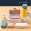 PP+silicone Medicine Box Double Sealing Jewelry Storage Box Portable Split Storage Box  Travel